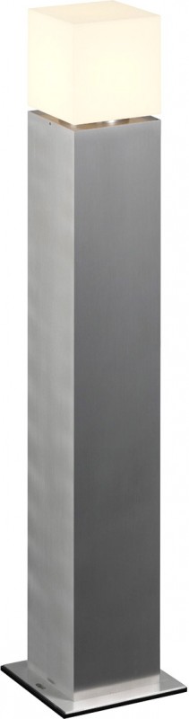 SLV SQUARE POLE 90, borne extérieure, inox, E27, 20W max, IP44, inox 304 en solde